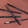 5 Pcs Waterproof Dual-Sided Fine Tip Brow Pencils Pack,Ultra-Fine Mechanical Pencil,Draws Tiny Brow Hairs, Defines, Fills Brows, Shapes, Contours, Combs, (Pack of 5)-Tea