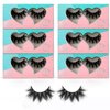SY SHUYING 6 Pairs 18mm Mink Lashes 3D Real Mink Eyelashes Natural Look False Eyelashes 100% Handmade 6D Fluffy Soft Reusable Full Volume Strip Eye Lashes (Honey)