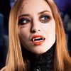 6ixGosh Halloween Fake Piercings Fake Lip Piercing Fake Septum Nose Ring Adhesive Face nail Jewelry Vampire Fangs Fake Teeth Halloween Scar Eye Shadow Spider Web Skull Bat Temporary Tattoos Sticker, 1