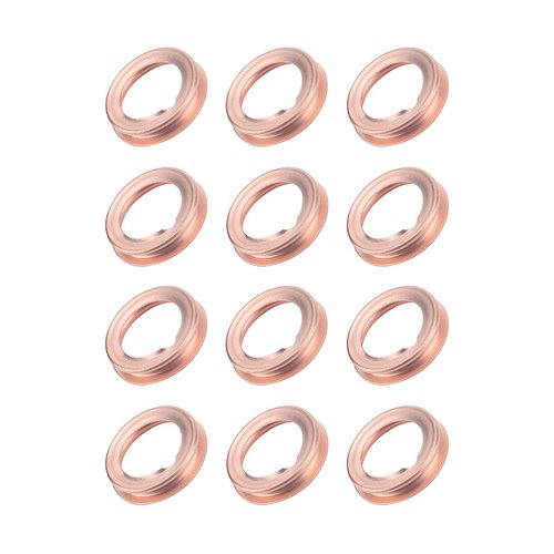 Bittwee 12PCS Car Oil Drainage Gasket, 17mm Auto Copper Crush Washer Oil Drain Plug Gasket, fits Versa Titan G25 G37, Replace 11026-JA00A, 11026-01M02, F4XY-6734-A, 11026-01M02 and More