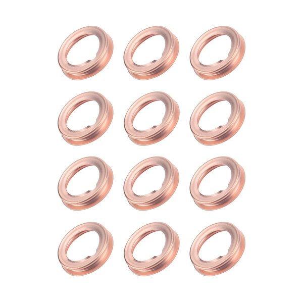 Bittwee 12PCS Car Oil Drainage Gasket, 17mm Auto Copper Crush Washer Oil Drain Plug Gasket, fits Versa Titan G25 G37, Replace 11026-JA00A, 11026-01M02, F4XY-6734-A, 11026-01M02 and More