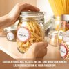 MESS Dissolvable Canning Labels for Jars – 200 Dissolvable Mason Jar Labels - Dissolvable Food Labels for Containers - Jam Homemade Canning Jar Labels Stickers - Removable Mason Jar Labels 2" Amber