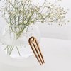 3- Prong Hair Fork Chinese Hair Sticks Wooden Hair Stick Wooden Hair Forks Hair Accessories for Women U Shape Barrette Womens Hair Clips