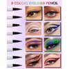 Black Matte Liquid Eyeliner, Waterproof Long Lasting Eyeliner Pencil, Smudge Proof, Quick-Dry, Ultra-Fine Tip, High Pigmented Smooth Glide Eye Liner Pen Makeup for Mature Women, Delineador De Ojos-01