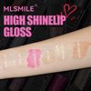 MLSMILE 3 PCS High Shine Glitter Lip Gloss,Diamond Glitter Lip Gloss Long Lasting Moisturizing Lip Gloss Non-sticky Glossy Glitter Liquid Lipstick for Women,girls 0.33fl oz