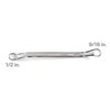 TEKTON 1/2 x 9/16 Inch 45-Degree Offset Box End Wrench | WBE23313