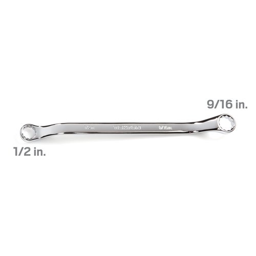 TEKTON 1/2 x 9/16 Inch 45-Degree Offset Box End Wrench | WBE23313