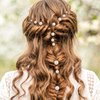 36 Pcs Wedding Pearl Hair Pins Bridal Pearl Rhinestone U Shape Barrette Wedding Hair Accessories, Pearl Bobby Hair Pins Clips for Brides Bridesmaid Women Girls