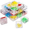 Bedwina Mini Cube Puzzle Box Set, 24 Pack Balance IQ Party Favor Games for Kids, Teens, Adults, 1.5 Inch Mini Games for Kids 3D Brain Teaser Maze Ball Mini Puzzles Toy Stocking Stuffers for Kids Bulk