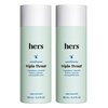hers triple threat hydrating conditioner for damaged hair, leaves hair looking shiny and strong, color sage formula with an amino acid blend, argan, coconut, sunflower seed oil, 2 pack, 6.4oz