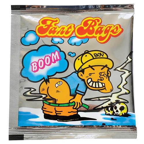 The Dreidel Company Fart Bag, Fart Bomb Bags Prank Joke Stinky Smelly Gas Odor Novelty Toys, Party Favors (24-Pack)