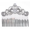 ACCESSORIESFOREVER Women Bridal Wedding Jewelry Crystal Rhinestone Pearl Beautiful Vintage Hair Comb Pin