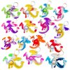 HOZKEAP 100 Packs Bulk Dragon Raptor Backpack Mini Pop Rainbow Keychain fidgets Bubble Toys for Kids Children Classroom Students Gift from Teacher,Birthday Party Favors