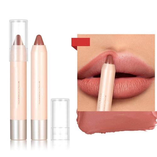 Melemando 8 Colors High Pigmented Smooth Matte Lip Liner Pencil, Waterproof Velvet Lipstick Pen, Professional Lip Liner for Girls and Women (05)