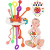 Yetonamr Baby Sensory Montessori Toys for 6-12-18 Months, Pull String Silicone Teething Toy, Stocking Stuffers Birthday Gift Travel Toy for 1 2 Year Old Boy Girl Infant Toddlers 8 9 10 Months Old