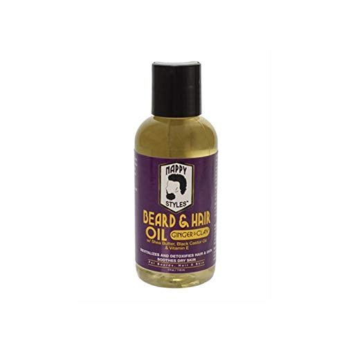 Nappy Styles Beard Oil Ginger & Clay 4 Oz