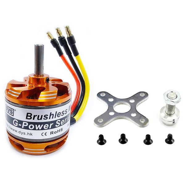 DYS D3536 910KV/1000KV/1250KV/1450KV 5.0mm Brushless Outrunner Motor 2-4S for Multicopter RC Aircraft Fixed-Wing UAV (D3536 1000KV)