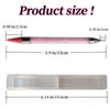 Xianglangsuccess Dual-Ended Nail Rhinestone Picker Wax Tip Pencil Pick Up Applicator Dual Tips Dotting Pen Beads Gems Crystals Studs Picker with Acrylic Handle Manicure Nail Art Tool (Pink)