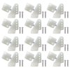 12Sets Nylon Control Horns 4 Holes Positions L11×W11×H20mm for RC Airplane KT Model Plane Parts Accessories with M2x14mm Screw
