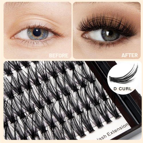 Vayator Eyelashes 10-12mm Mixed,12-14mm Mixed,14-16mm Mixed Mink Eyelashes Extension Natural Russian Volume Faux Eyelashes Individual Lashes Makeup Tools (30D-16mm-18mm Mixed)