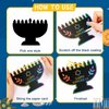 JULMELON Hanukkah Scratch Art, 36 PCS Hanukkah Craft Kits for Kids Rainbow Magic Scratch Art Chanukah Hanging Ornaments Scratch Paper for Hanukkah Decorations Kids Party Games Toys Gifts