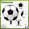 Soccer Party Supplies - 3 Set Soccer Themed Happy Birthday Banners, 1 Table Cloth, 10 Cake Toppers and 15 Soccer Theme Balloons Decorations for Kids and Soccer Fans Birthday Party