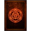 WizardWard MTG Card Sleeves (Red Arcane) Pack of 105 - Smooth Shuffling MTG Sleeves 100 Micron Thickness -66mm x 90mm Magic the Gathering Card Sleeves