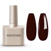 MAYCHAO 15ML Gel Nail Polish 1Pc Deep Cherry Red Nail Polish Soak Off UV LED Nail Gel Polish Nail Art Starter Manicure Salon DIY at Home, 0.5 OZ