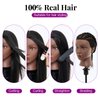 20-22 Inch 100% Mannequin Head Human Hair,Real Human Hair Mannequin Head for Braiding,Cosmetology Manikin Doll Head for Styling with Table Clamp Hair Braiding Set(Brown)