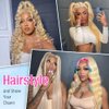 JINNOO 30 Inch 613 13x6 Lace Front Wig Human Hair 200 Density Blonde Wig Human Hair 613 HD Lace Frontal Wig Body Wave Lace Front Wigs Human Hair Pre Plucked Glueless Blonde Human Hair Wigs