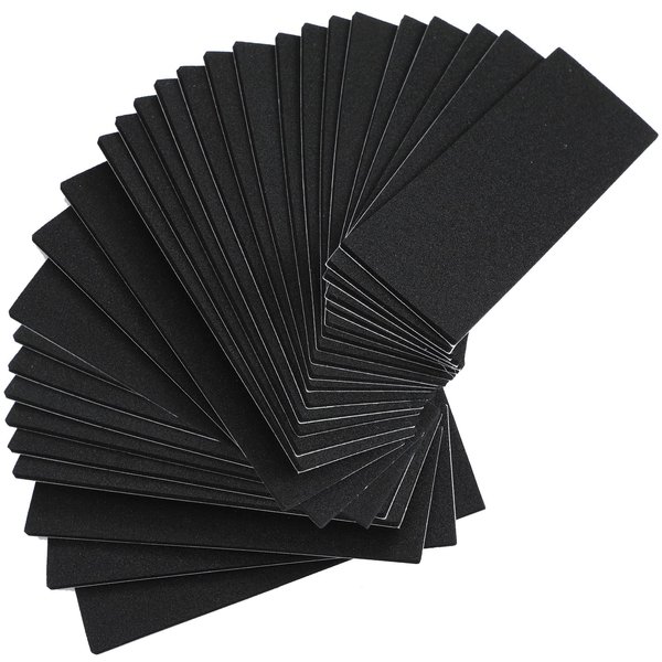 Pajean 24pcs Black Foam Grip Tape Adhesive for Fingerboards, 38 x 110 x 2 mm, Anti Slip