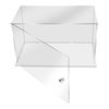 IDAFSA Clear Acrylic Display Case,Display Box Stand with White Base,with Door, Dustproof Protection Showcase for Collectibles Memorabilia Figurines ,12 Size Options (8x8x8 inch; 20x20x20cm)