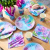 JOYIN 145 Pcs Mermaid Birthday Party Supplies with Banner, 24 Serves Mermaid Tableware Set with Plates, Cups, Napkins, and Cutlery Sets for Mermaid Themes Party Kids 6 7 8 Years