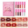 Domality 10 Colors Liquid Lipstick Set, 3 Matte Lip Gloss/ 3 Glossy Lip Gloss/ 2 Lip Tint/ 2 Glitter Lip Oil in One Set, Professional Lip Makeup Kit for Women
