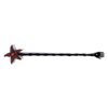 LX Hand Painted Back Scratcher Dark Red Starfish Bird 18"