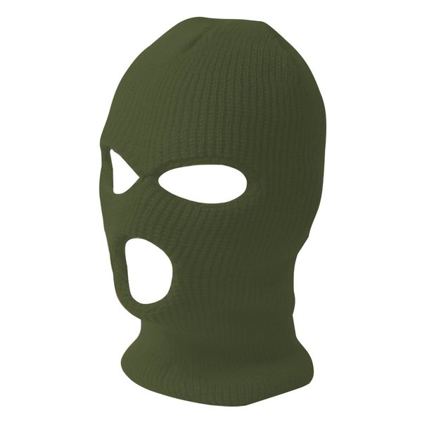 TopHeadwear's 3 Hole Face Ski Mask, Olive