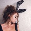 GORTIN Lace Bunny Ears Headband Black Sexy Bunny Hair Band Rabbit Ears Headpiece Halloween Masquerade Costume Hair Accessory for Women