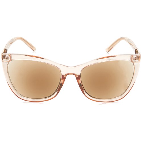 Sofia Vergara x Foster Grant Women's Sofia Full Lens SunReaders Cat-Eye Reading Glasses, Shiny Crystal Blush, 56 mm + 2