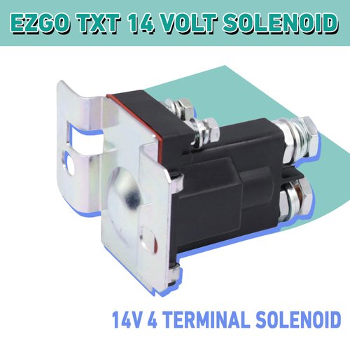 14V 4 Terminal Solenoid for EZGO TXT Gas Golf Cart 1994-Up OEM 27153-G01 27153G01 612813
