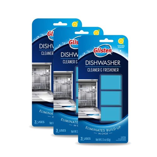 Glisten Dishwasher Cleaner & Freshener, 3 Tablets