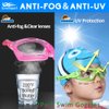 EverSport Kids Swim Goggles, Pack of 2 Swimming Goggles for Children Teens, Anti-Fog Anti-UV Youth Swim Glasses Leak Proof for Age4-16