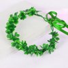 Dolkoic St. Patrick's Day Headbands Flower Crown Shamrock Headband Green Garland Party Fairy Accessories for Women Girls