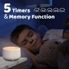 Sleepbox Sound White Noise Machine with 25 Soothing Sounds and 10 Colors Warm Night Light 4 Brightness Levels 32 Volume Levels 5 Timer and Memory Function for Baby Kids Adults Seniors Sleeping (White)