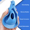 AMAYJUELONG 3 Inch Toilet Flapper Replacement, Compatible with Gerber Toilet Flapper 99-788, Toilet Bowl Stopper, 3 in. Rubber Toilet Flapper Replacement Kit, Water-Saving Toilet Flush Valve, Blue