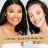 30 Pairs 24K Gold Eye Masks, Collagen Eye Patches for Puffy Eyes and Dark Circles Treatments, Reduce Undereye Bags,Wrinkles, Gel Eye Skin Care Pads, Beauty Gifts for Women