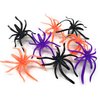 288 Bulk Halloween Spider Ring Assortment - Orange, Purple, Black, and Glow-in-the-Dark Creepy Crawly Party Favors, Treats, and Cupcake Toppers