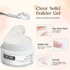 SUPWEE Solid Builder Gel for Nail 30g Clear Extension Gel Non Stick Hand, 3d Nail Gel Sculpture Carving Gel Modeling Nail Art Soak Off Manicure DIY At Home