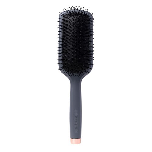 Hairitage Triple Threat All-Purpose Hair Detangling Brush for Natural & Synthetic Hair, Sensitive Scalps, Wigs, Weaves & Extensions - Easy Hair Brushing - Salon and Barber Hair Brushes