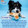 Hartz Chew ‘n Clean Chew Toy and Treat in One Chicken Flavored Tri-Point Dog Toy, Medium