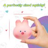 JA-RU Kawaii Animal Stress Balls (4 Mochi Squishy Animals) Squishy Fidget Toys. Stress Relief Squeeze Toy. Kids Party Favors, Easter Basket Stuffers, & Classroom Prizes. 5244-4s